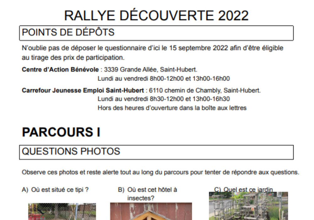 Rallye des jardins à partager 2022